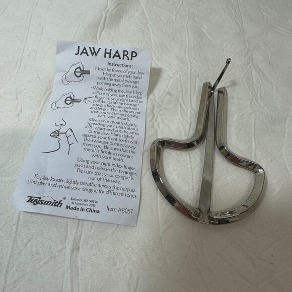 Jaw Harp By Toysmith With Playing Instructions 2013 - Picture 2 of 3